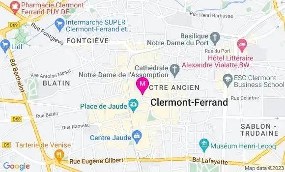 Localisation Brasserie du Théâtre