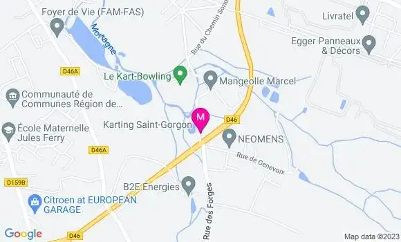 Localisation Restaurant  Le Kart