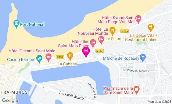 Localisation Restaurant  Le Dock