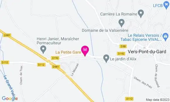 Localisation Restaurant  La Petite Gare