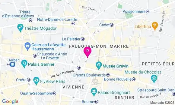 Localisation Restaurant  Cafe Drouot
