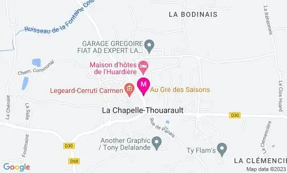 Localisation Restaurant  Au Gré des Saisons