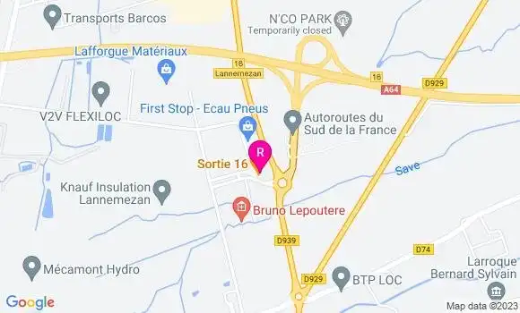 Localisation Restaurant  Sortie 16