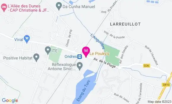 Localisation Restaurant  Le Poukyness
