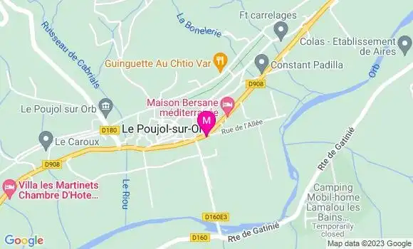 Localisation Restaurant  Le P