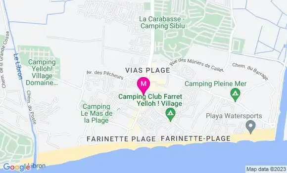 Localisation Restaurant Tapas Les Cabanes de l