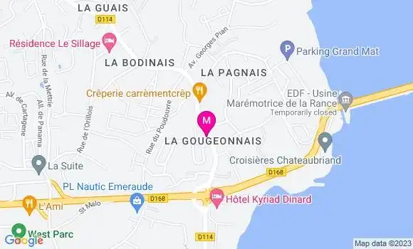 Localisation Restaurant Bar Bar de la Rance