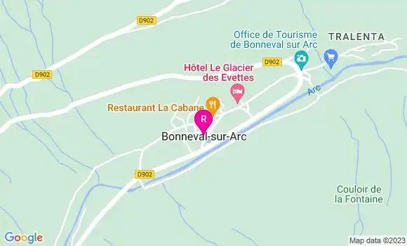 Localisation Restaurant la Cabane