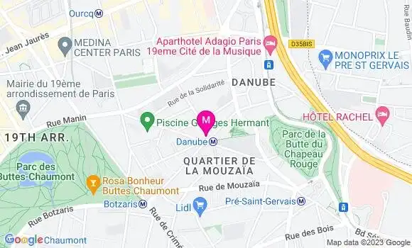 Localisation Restaurant  Le Danube
