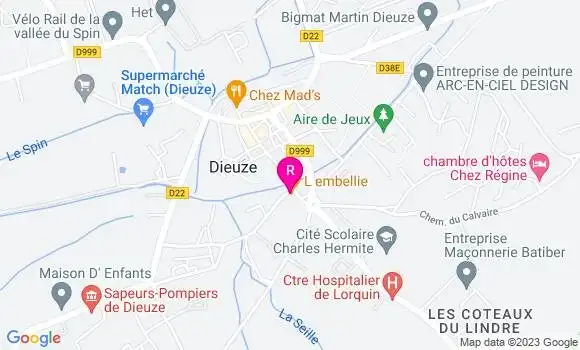 Localisation Restaurant  L