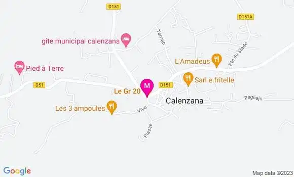 Localisation Restaurant  Le Gr 20
