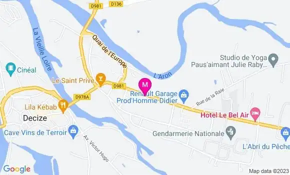 Localisation Restaurant Grill Le Grill