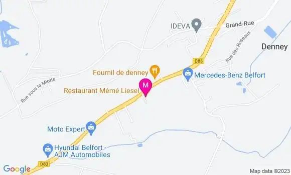 Localisation Restaurant Alsacien Mémé Liesel