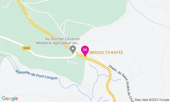 Localisation Restaurant  Indigolys Kafee