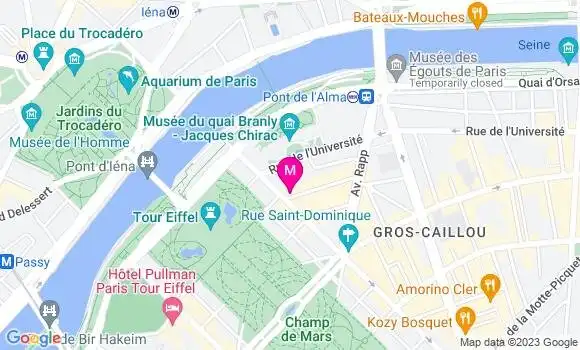 Localisation Bistrot de la Tour Eiffel