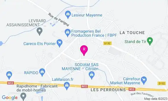 Localisation Restaurant  La Ferme de Bras