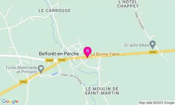 Localisation Restaurant  La Bonne Table