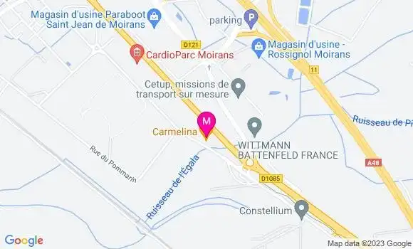 Localisation Restaurant Italien Carmelina