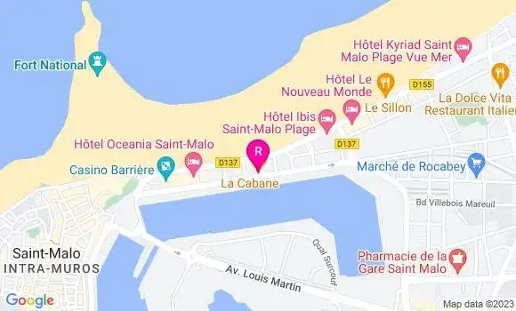 Localisation Restaurant Fruits de Mer La Cabane