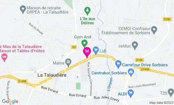 Localisation Restaurant  La Cachette