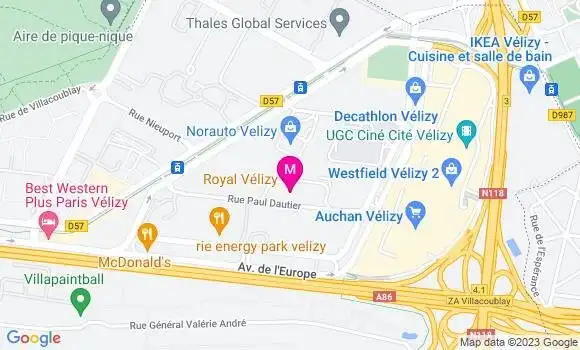 Localisation Restaurant Chinois Royal Vélizy