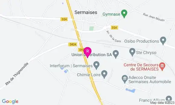 Localisation Pizzeria La Pirogue