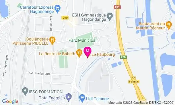 Localisation Restaurant  Le Faubourg