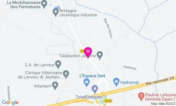Localisation Restaurant  Le Monde a Lanveur