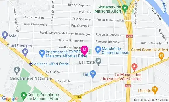 Localisation Restaurant  Le 58