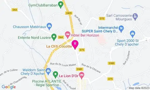 Localisation Restaurant  La Ch