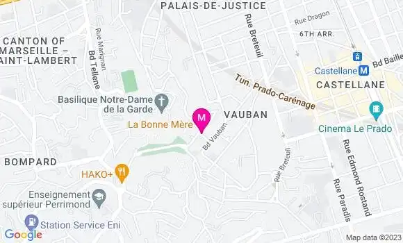 Localisation Restaurant  La Bonne Mère