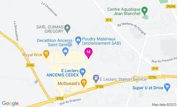 Localisation Restaurant Asiatique Wok d