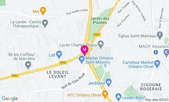 Localisation Restaurant  O