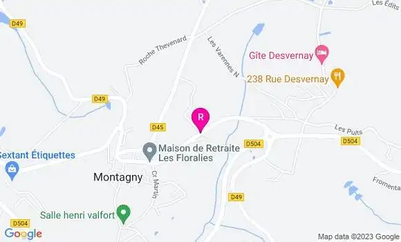 Localisation Restaurant  Les Voyageurs