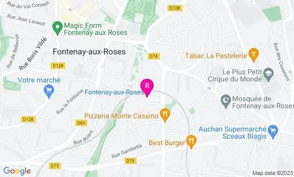 Localisation Café de la Gare