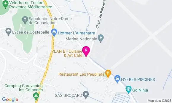 Localisation Restaurant  Plan B