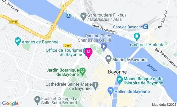 Localisation Brasserie Les Glacis