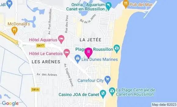 Localisation Restaurant  L