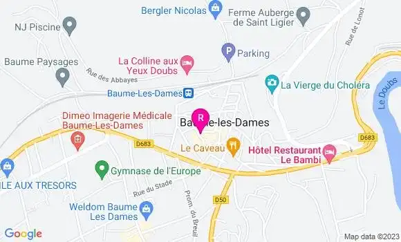 Localisation Pizzeria Chez Laurette