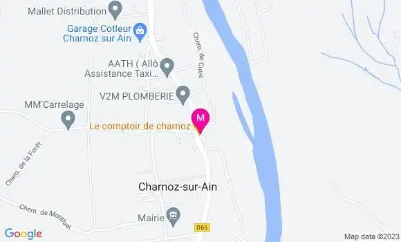 Localisation Restaurant  Le Comptoir de Charnoz