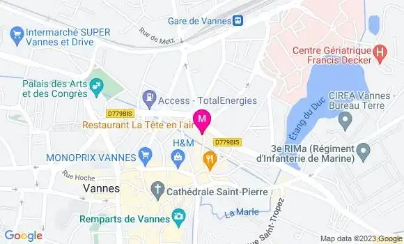 Localisation Restaurant Gastronomique La Tête en l