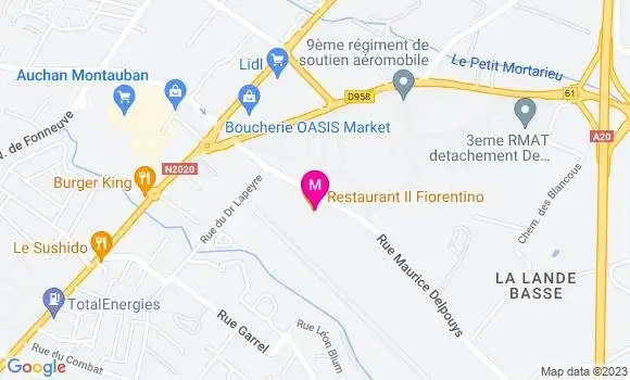 Localisation Restaurant  L