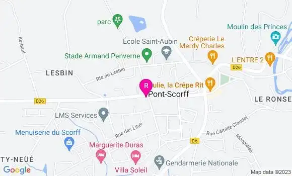 Localisation Crêperie des Bons Amis
