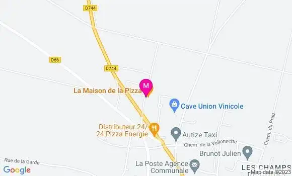 Localisation Pizzeria La Maison de la Pizza