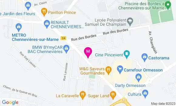 Localisation Restaurant Lounge Le Cley