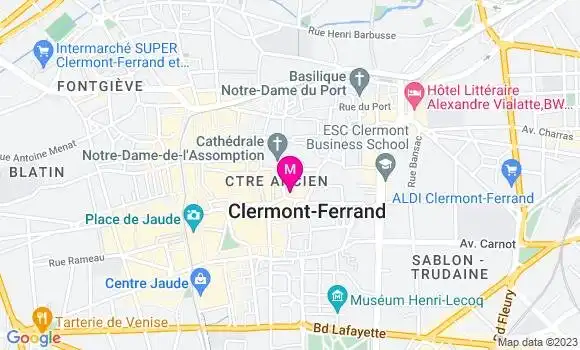 Localisation Restaurant  La Table au Plafond