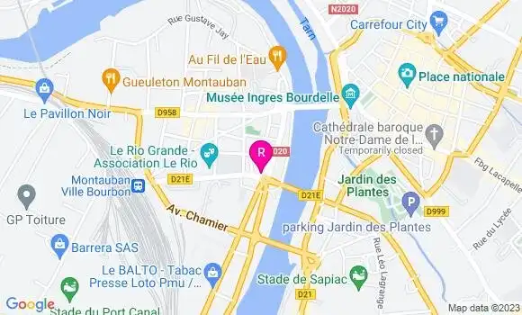 Localisation Restaurant  La Coulée Douce
