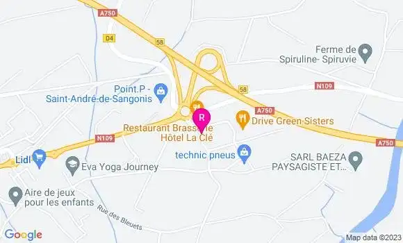Localisation Brasserie Le Moment