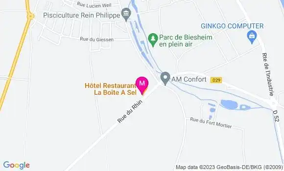 Localisation Restaurant Hôtel La Boite à Sel