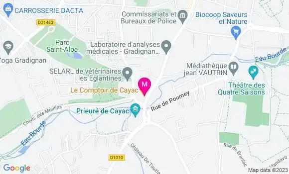 Localisation Restaurant  Le Comptoir de Cayac
